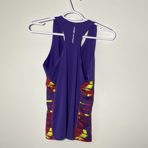 Girls Purple Under Armour Muscle Tee Kids Large - Picture 6 of 7